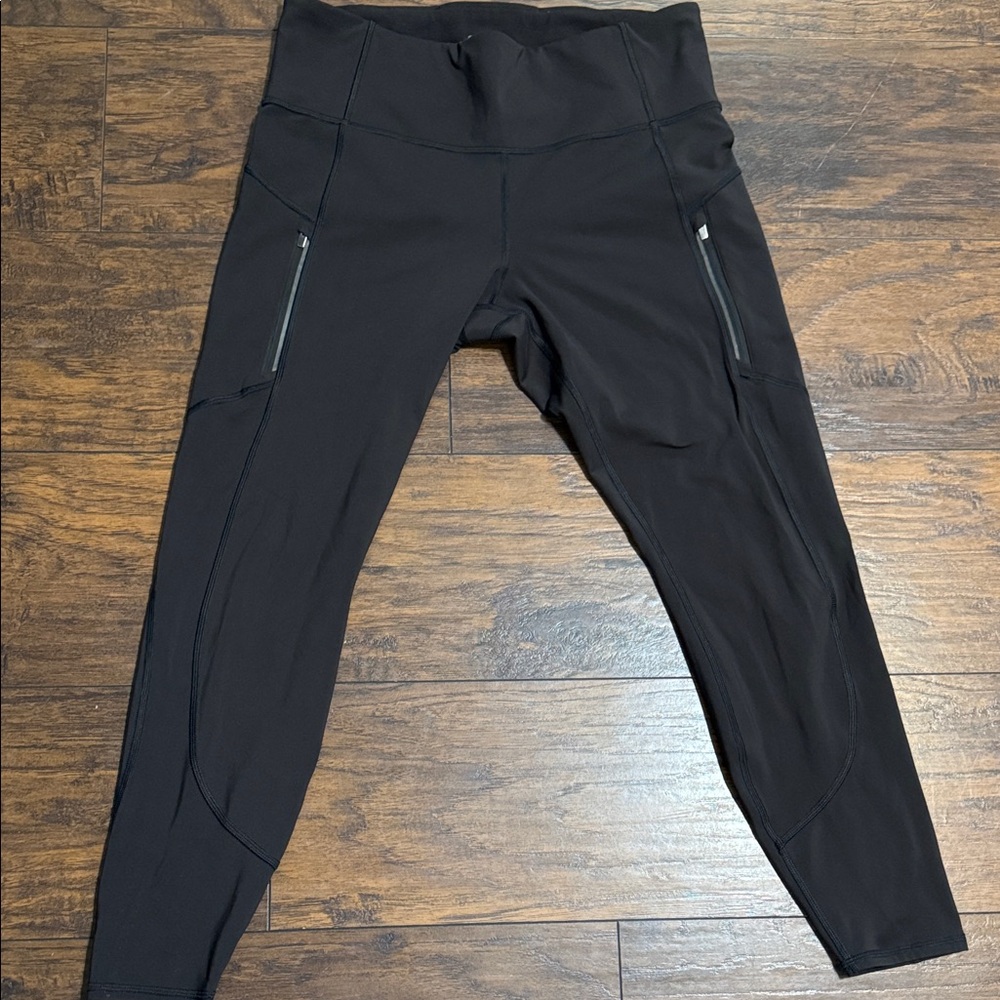 Athleta Black High-Waisted Leggings